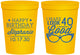 Personalized Birthday 16 oz Stadium Cups - 40th | 20048