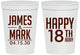 Personalized Birthday 16 oz Stadium Cups - 18th | 20074