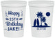 Personalized Birthday 16 oz Stadium Cups - 25th Beach | 20079