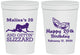 Personalized Birthday 16 oz Stadium Cups - 20th Mardi Gras | 20084