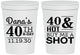 Personalized Birthday 16 oz Stadium Cups - 40th | 20086