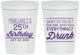 Personalized Birthday 16 oz Stadium Cups - 25th | 20093