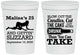 Personalized Birthday 16 oz Stadium Cups - 25th Strip Club | 20102
