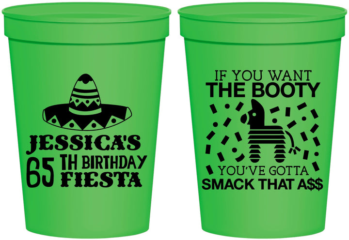 Personalized Birthday 16 oz Stadium Cups - 65th Mexico | 20108