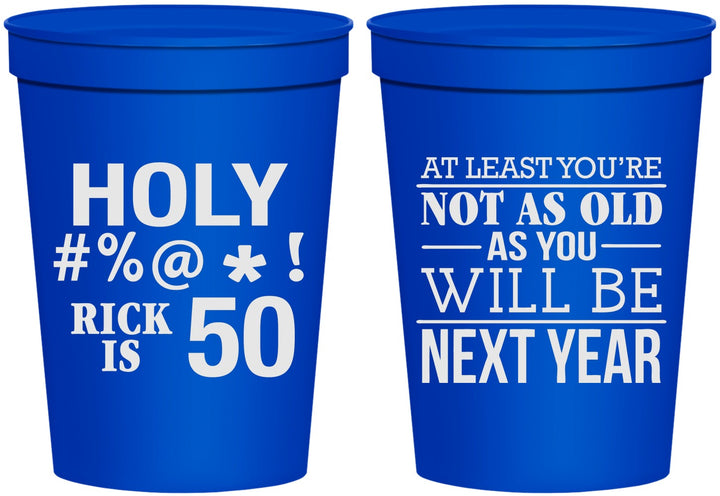 Personalized Birthday 16 oz Stadium Cups - 50th | 20120