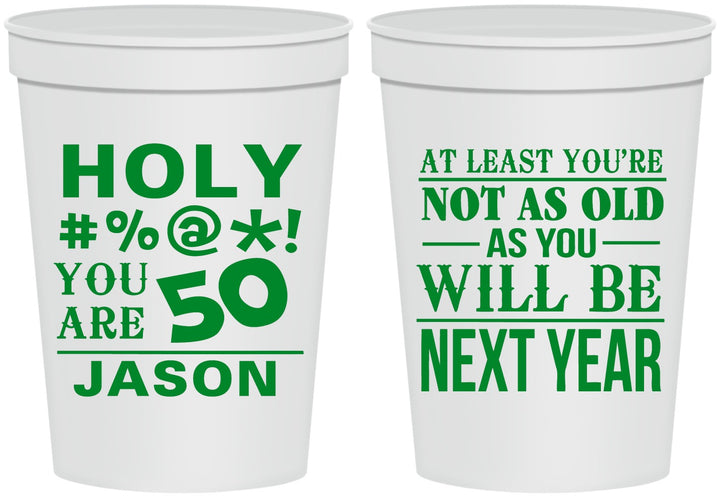 Personalized Birthday 16 oz Stadium Cups - 50th | 20122