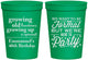 Personalized Birthday 16 oz Stadium Cups - 40th | 20135