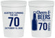 Personalized Birthday 16 oz Stadium Cups - Cheers Beers To 70 Years | 20161