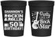 Personalized Birthday 16 oz Stadium Cups - 50th Rock Star | 20173
