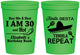 Personalized Birthday 16 oz Stadium Cups - 30th Fiesta Siesta Tequila | 20177