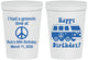 Personalized Birthday 16 oz Stadium Cups - 60th | 20186