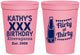 Personalized Birthday 16 oz Stadium Cups - 30th Flirty At Thirty | 20191
