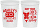 Personalized Birthday 16 oz Stadium Cups - 30th Flirty At Thirty | 20192
