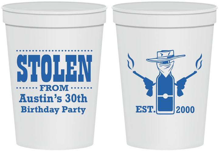 Personalized Birthday 16 oz Stadium Cups - 30th | 20194