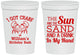 Personalized Birthday 16 oz Stadium Cups - Sun Sand Drink Hand | 20205