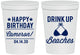 Personalized Birthday 16 oz Stadium Cups - Drink Up Beaches | 20208
