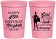Personalized Birthday 16 oz Stadium Cups - 40th | 20223