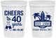 Personalized Birthday 16 oz Stadium Cups - 40th Beach | 20226