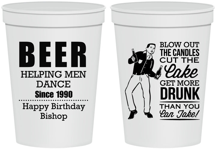 Personalized Birthday 16 oz Stadium Cups - 40th | 20231
