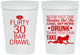 Personalized Birthday 16 oz Stadium Cups - 30th Bar Crawl | 20233