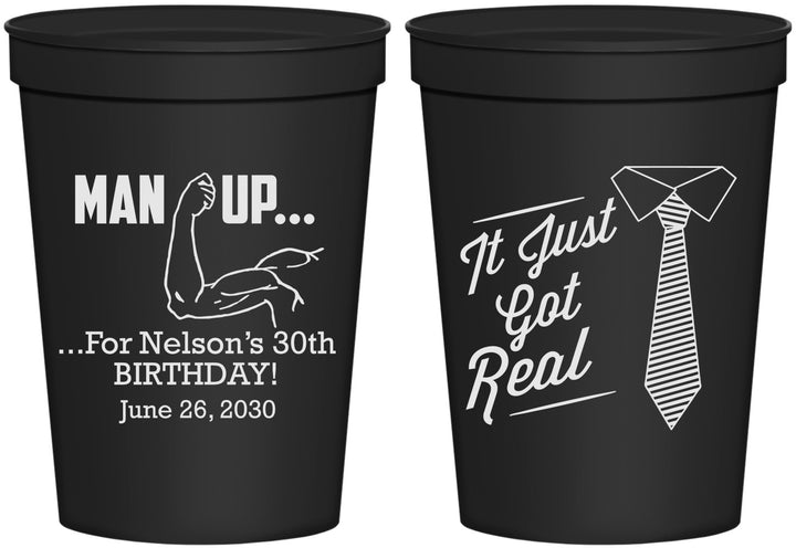 Personalized Birthday 16 oz Stadium Cups - 30th | 20234