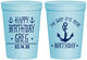 Personalized Birthday 16 oz Stadium Cups - Oh Ship Nautical | 20238