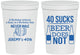 Personalized Birthday 16 oz Stadium Cups - 40th | 20247
