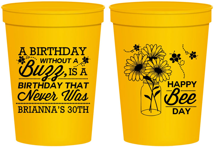 Personalized Birthday 16 oz Stadium Cups - 30th | 20255