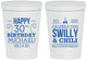 Personalized Birthday 16 oz Stadium Cups - 30th | 20257