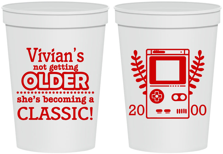 Personalized Birthday 16 oz Stadium Cups - 30th Video Games | 20267