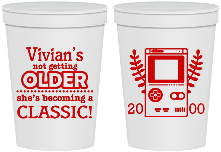 Personalized Birthday 16 oz Stadium Cups - 30th Video Games | 20267