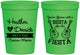 Personalized Wedding 16 oz Stadium Cups - Siesta Fiesta Mexico | 207