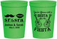 Personalized Wedding 16 oz Stadium Cups - Siesta Fiesta Sr Sra | 208