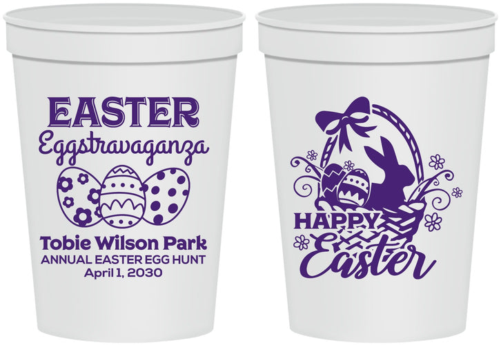 Personalized Easter 16 oz Stadium Cups - Easter Bunny | 210008