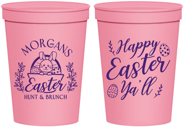 Personalized Easter 16 oz Stadium Cups - Easter Bunny | 210010