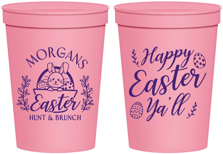 Personalized Easter 16 oz Stadium Cups - Easter Bunny | 210010