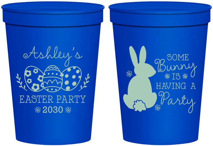 Personalized Easter 16 oz Stadium Cups - Bunny Eggs | 210017