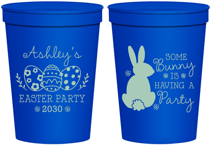 Personalized Easter 16 oz Stadium Cups - Bunny Eggs | 210017