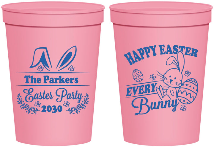 Personalized Easter 16 oz Stadium Cups - Bunny Eggs | 210019