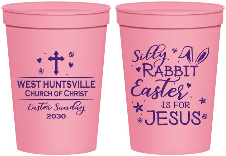 Personalized Easter 16 oz Stadium Cups - Easter Is For Jesus | 210022