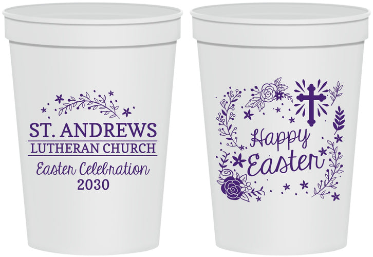 Personalized Easter 16 oz Stadium Cups - Easter Sunday | 210028