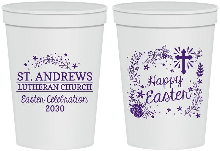 Personalized Easter 16 oz Stadium Cups - Easter Sunday | 210028