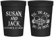 Personalized Wedding 16 oz Stadium Cups - Til Death Do Us Part | 213