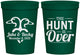 Personalized Wedding 16 oz Stadium Cups - The Hunt Is Over Duck | 217