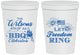 Personalized 4th Of July 16 oz Stadium Cups - Bbq Fireworks | 220009
