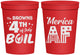 Personalized 4th Of July 16 oz Stadium Cups - Merica Af | 220014