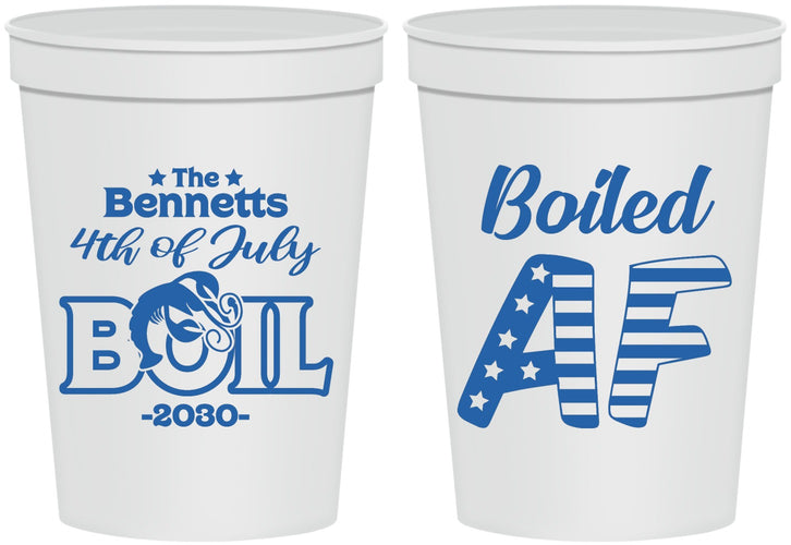 Personalized 4th Of July 16 oz Stadium Cups - Crawfish Boil | 220017