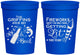 Personalized 4th Of July 16 oz Stadium Cups - Beach Red White Blue | 220019