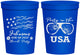 Personalized 4th Of July 16 oz Stadium Cups - Party In The Usa | 220023