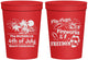 Personalized 4th Of July 16 oz Stadium Cups - Fireworks Beach | 220026